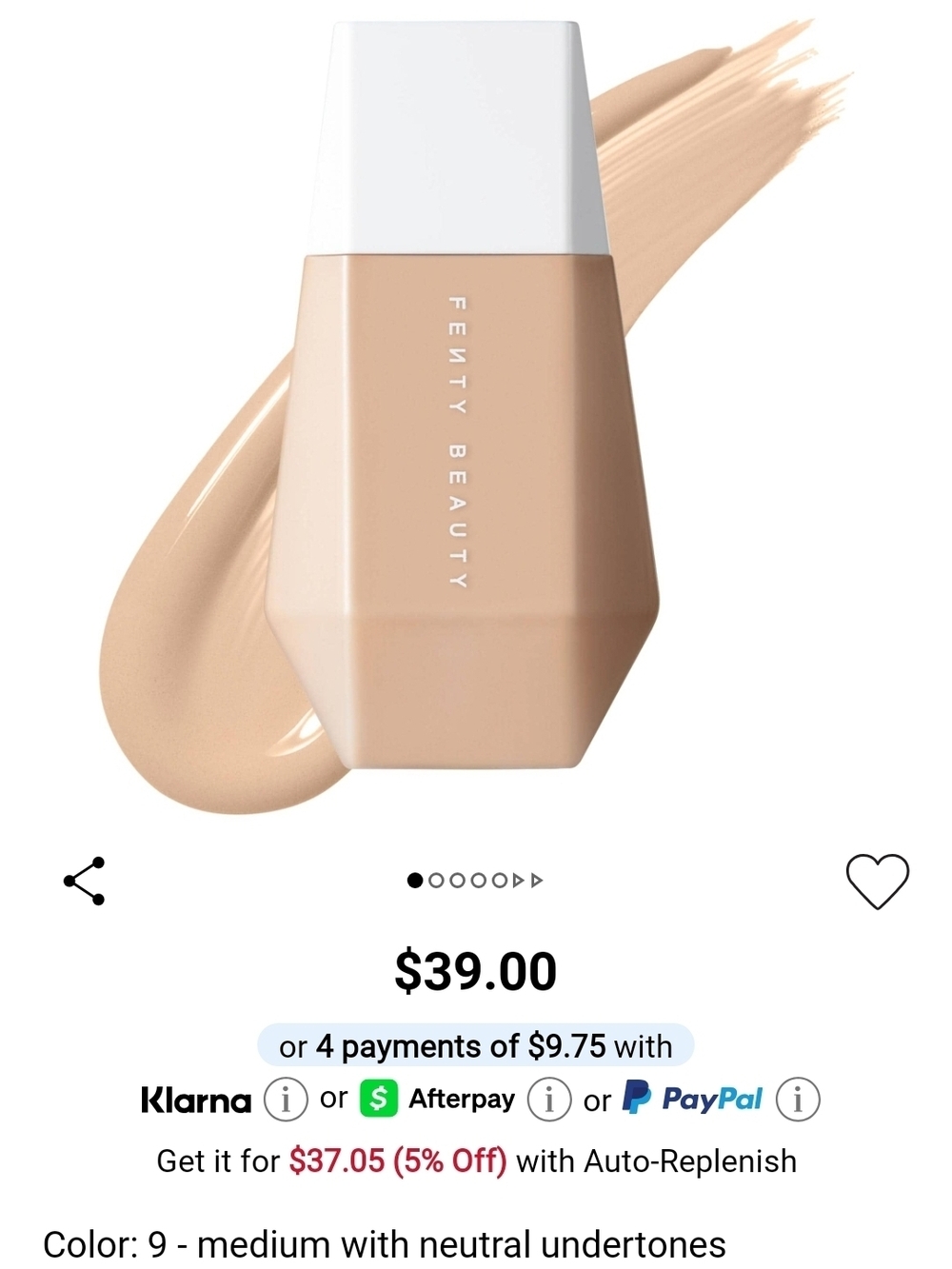 Fenty Beauty Eaze Drop #9